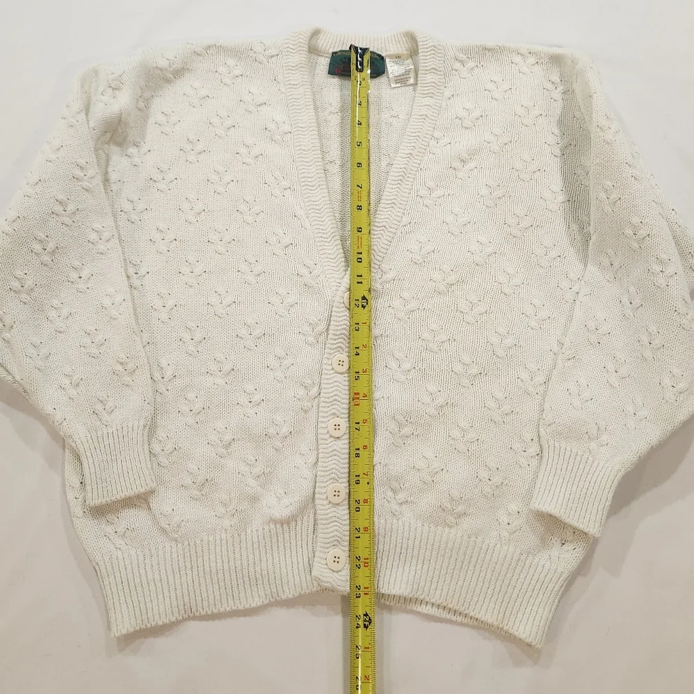Vintage Northern Reflections By Parkhurst White Knit Cardigan - Picture 10 of 16